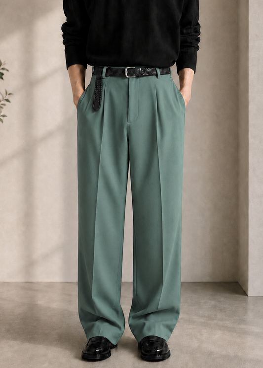 Sea Green Korean Pant