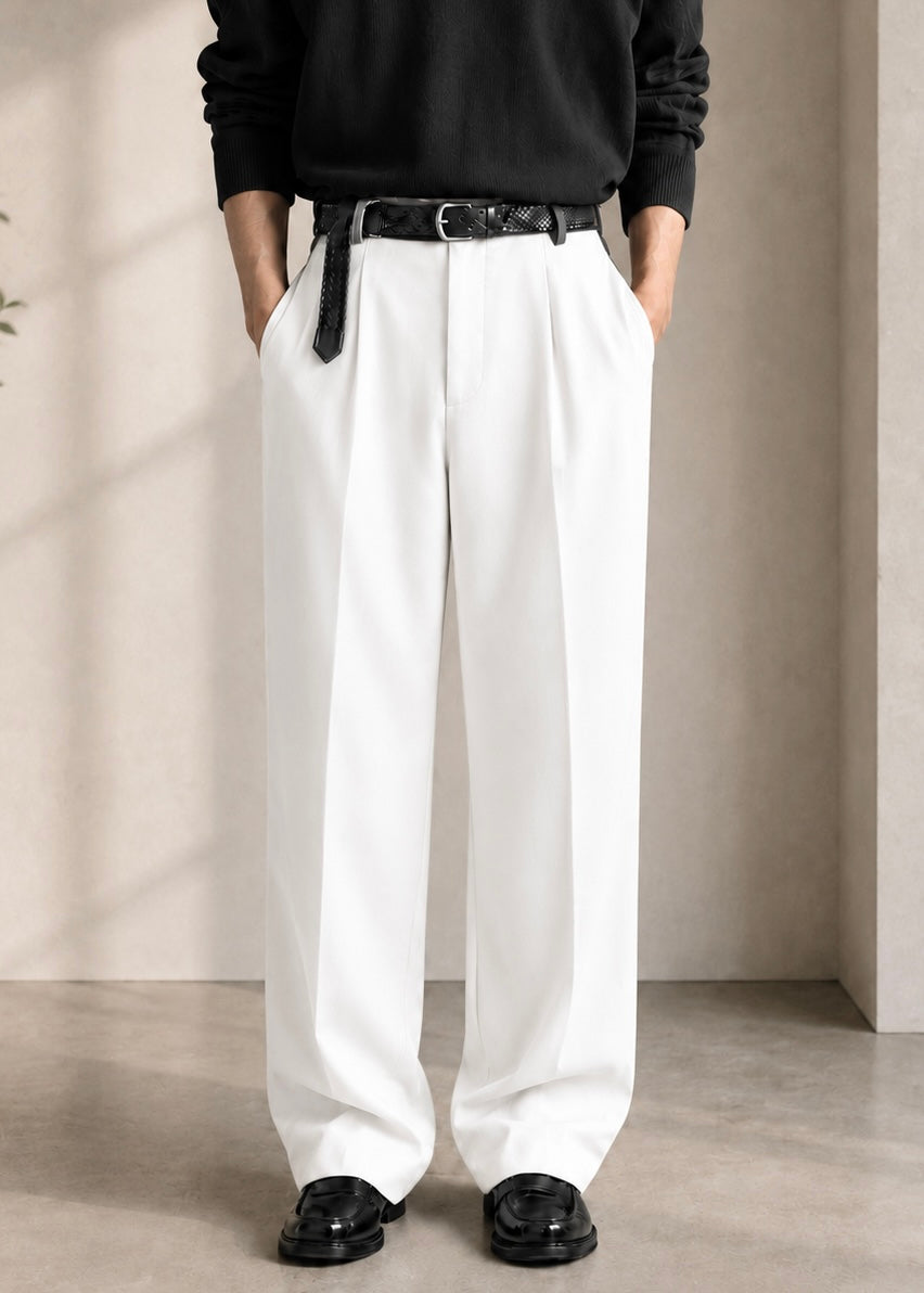 White Korean Pant