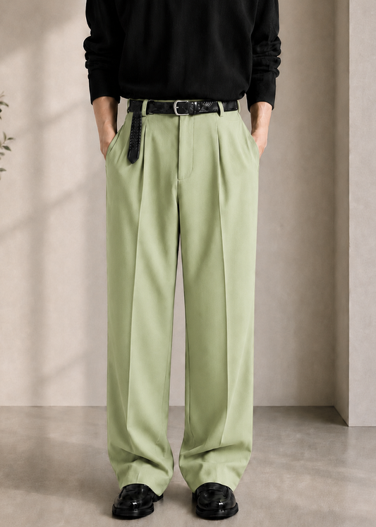 Pista Green Korean Pant