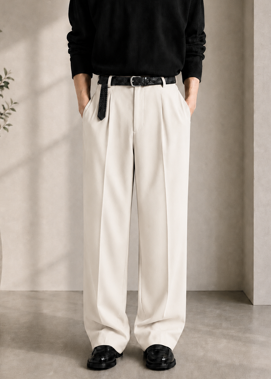 Off White Korean Pant