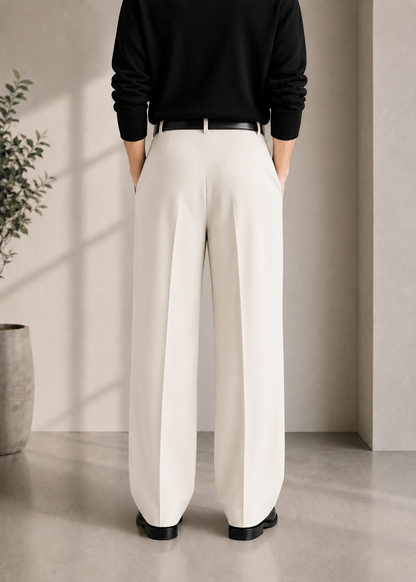 Off White Korean Pant