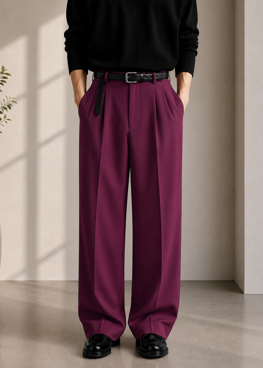 Rich Pink Korean Pant