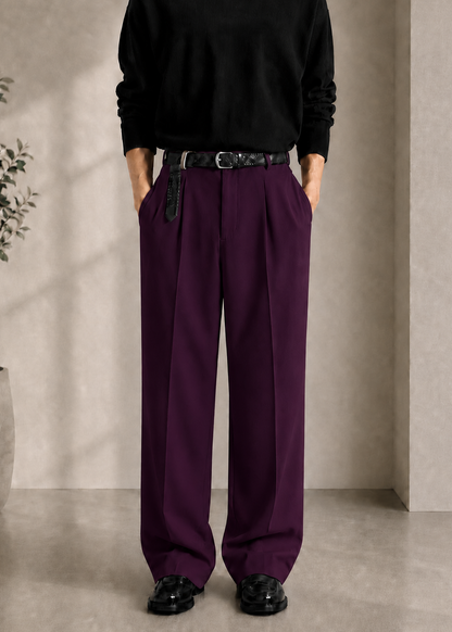 Purple Wine Korean Pant