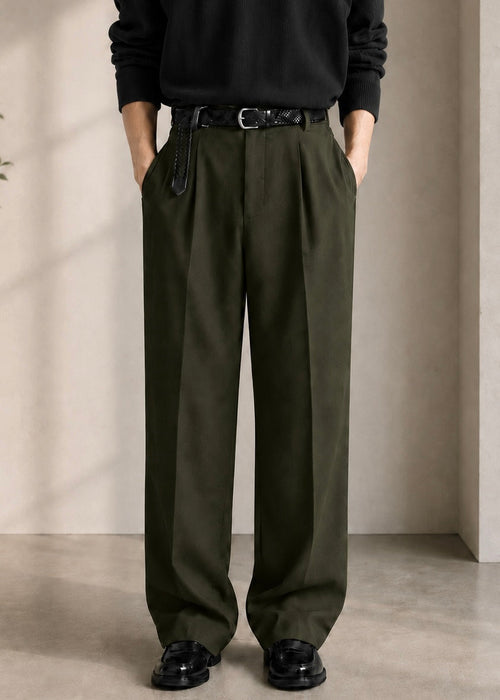 Olive Green Korean Pant