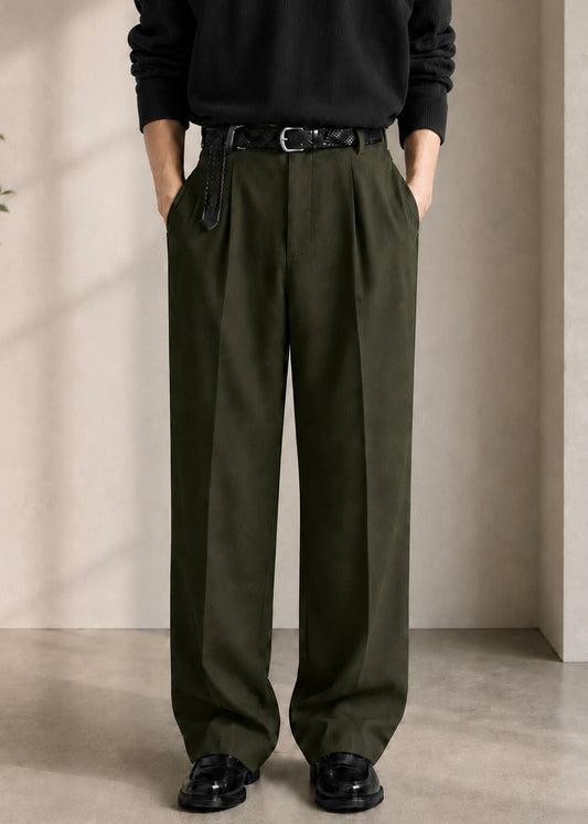 Olive Green Korean Pant